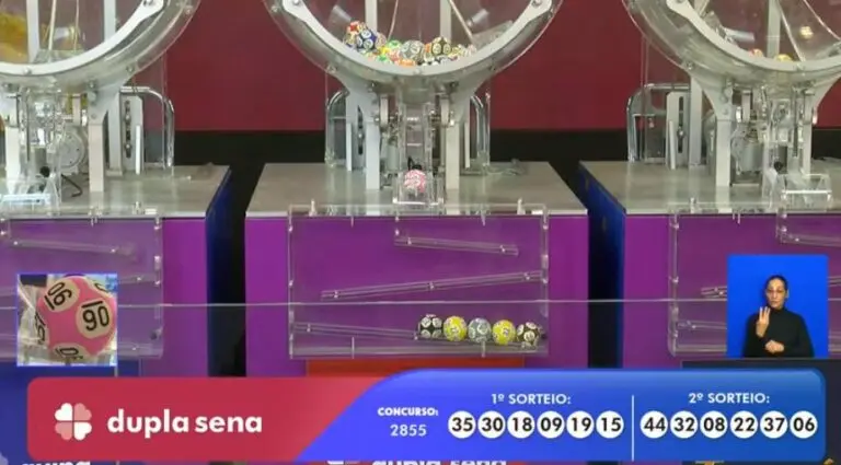 Resultado Dupla Sena 2855