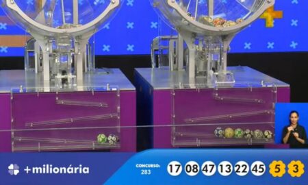 Resultado +Milionária 283 paga R$ 154 milhões em transmissão ao vivo agora; confira o resultado: 17- 08 - 47 - 13 - 22 - 45 - trevos: 5 - 3