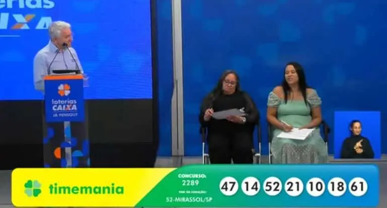 Resultado Timemania 2289