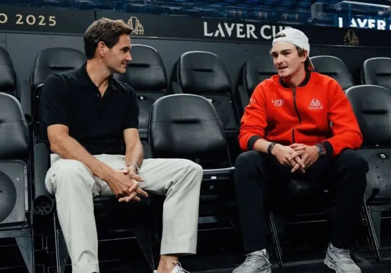 Roger Federer e João Fonseca