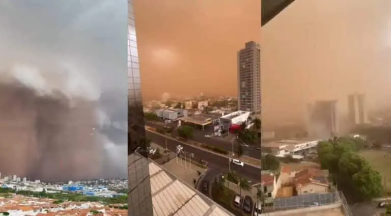 Tempestade de Areia em São paulo