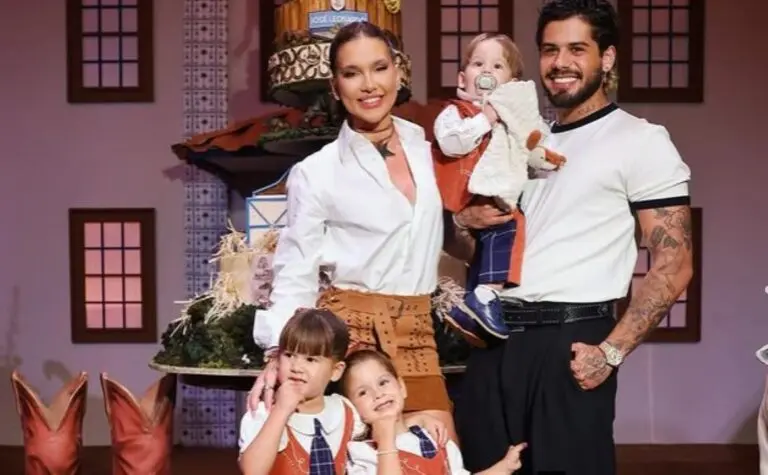 Virginia Fonseca, Zé Felipe, Maria Alice, Maria Flor e José Leonardo