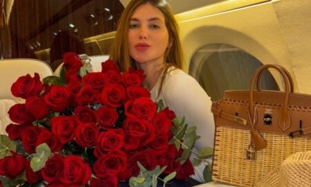 Virginia recebendo Flores