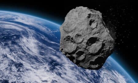 asteroide perto do planeta terra
