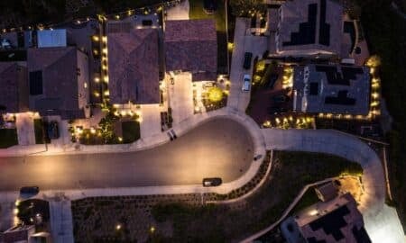 bairro iluminado