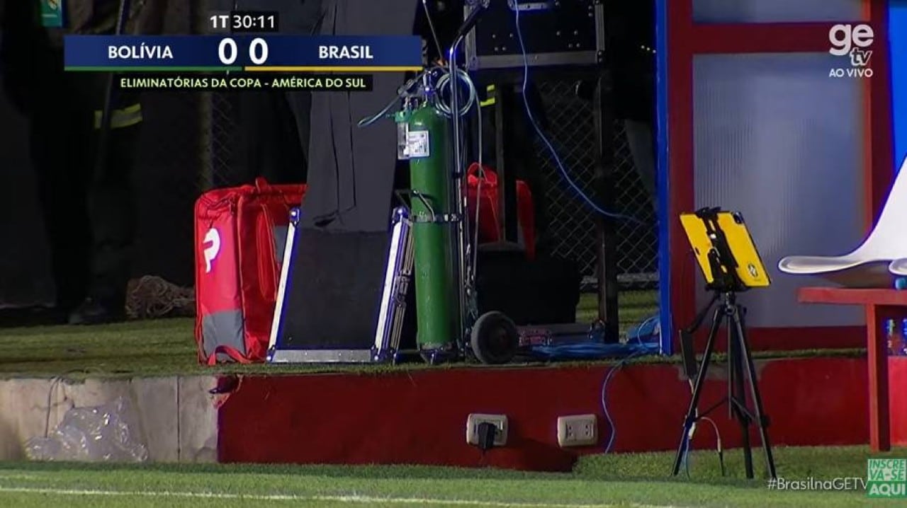 cilindro de oxigenio para seleção brasileira