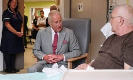 king charles in a hospital
