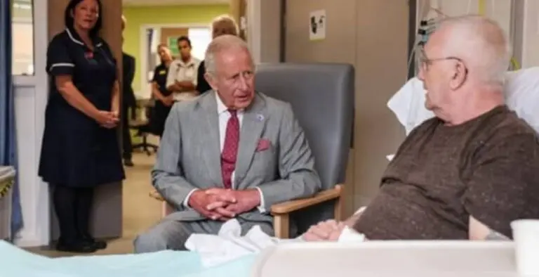 king charles in a hospital