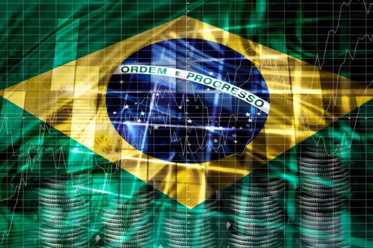 Bandeira do Brasil, gráfico financeiro
