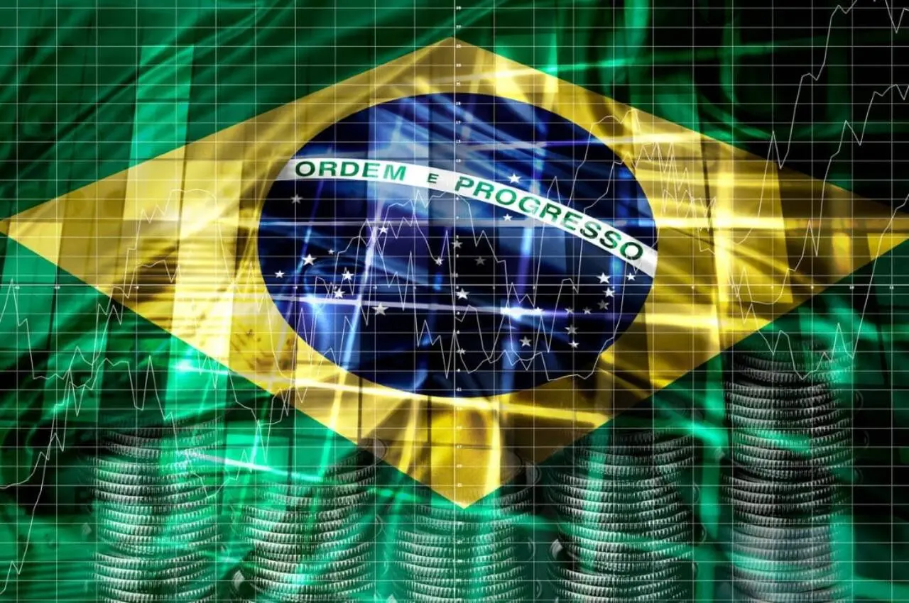 Bandeira do Brasil, gráfico financeiro