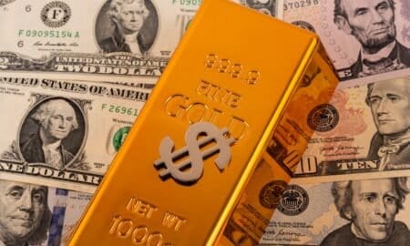 Barra de ouro, dólar