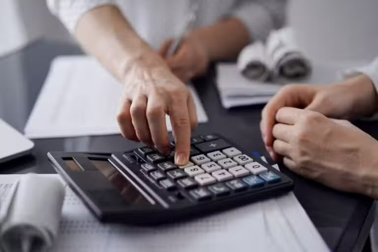 Calculadora, aposentadoria, cálculos
