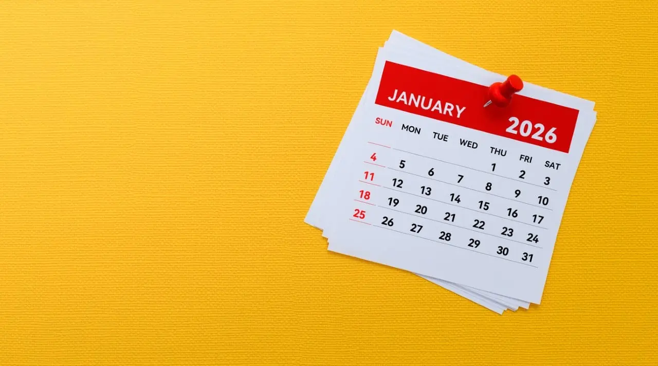 Calendário 2026, feriados