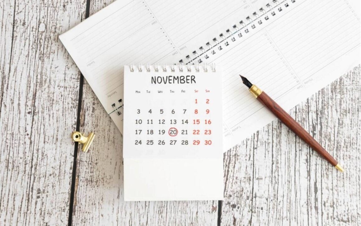 Calendário Novembro