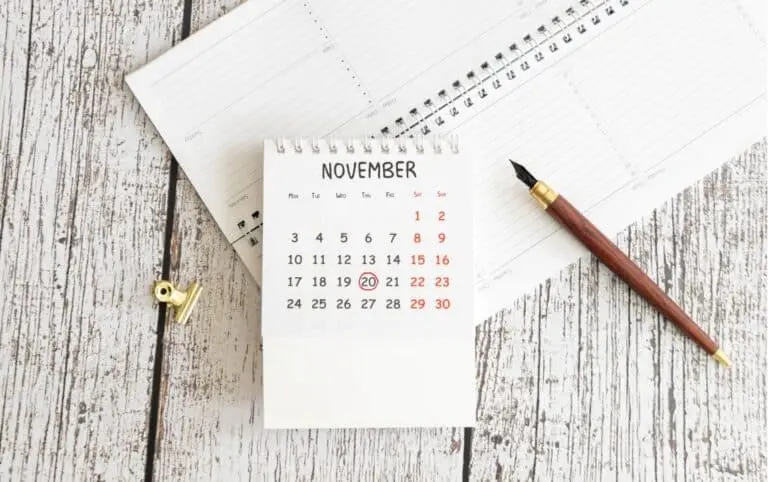 Calendário Novembro