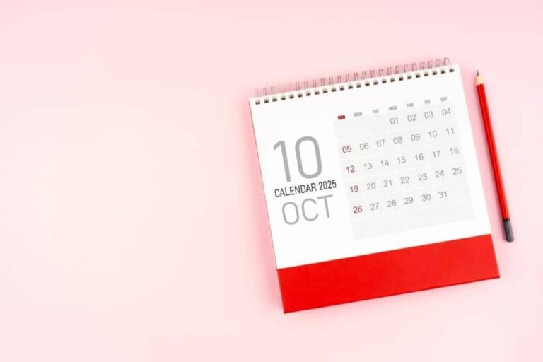 Calendário de outubro de 2025