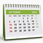 Calendário Outubro 2025