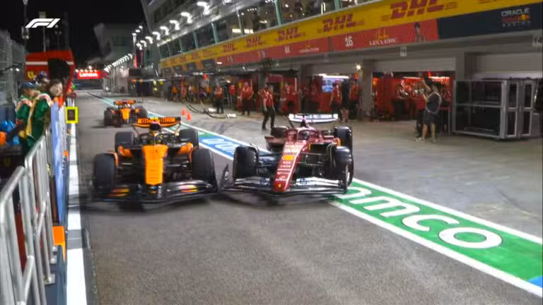 Charles Leclerc e Lando Norris