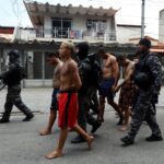 Police operation against drug trafficking at the favela do Penha in Rio de Janeiro