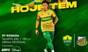 Onde assistir Cuiabá x Goiás pelo Brasileirão Série B às 21h30