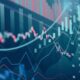 Gráfico do mercado de ações financeiro