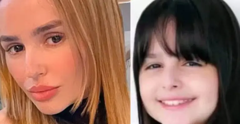 Lidiane Aline Lorenço e a filha, Miana Sophya Santos