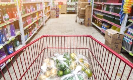 Mercado, carrinho de compras
