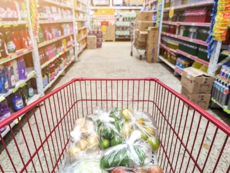 Mercado, carrinho de compras