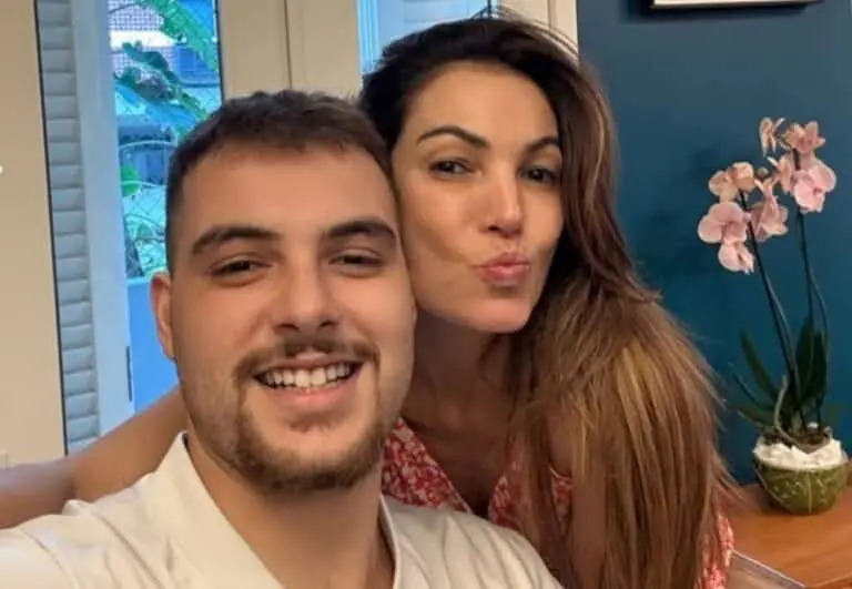Patrícia Poeta e seu filho Felipe