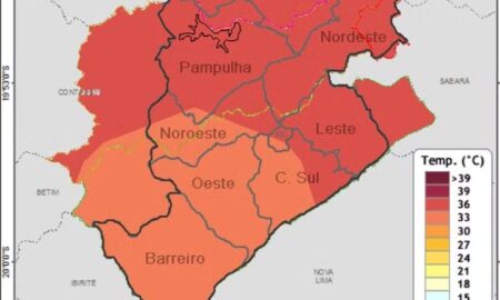 Regiões de Belo Horizonte registram alta temperatura