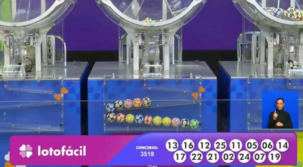 Resultado Lotofácil 3518