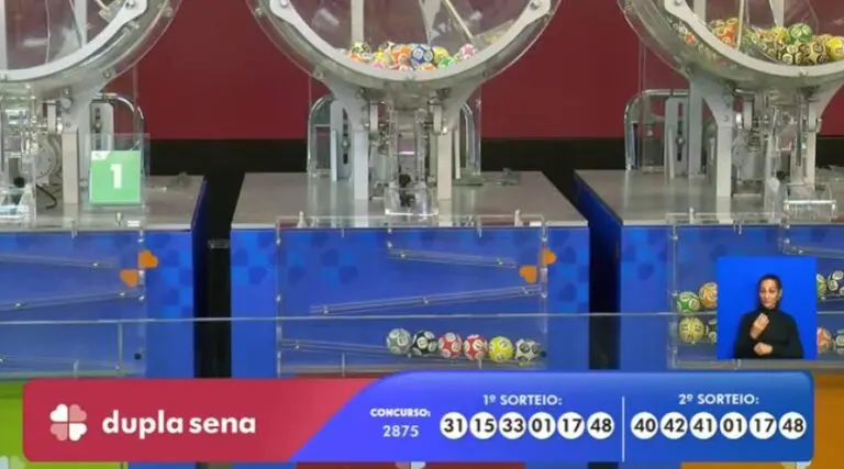 Resultado de hoje da Dupla Sena 2875