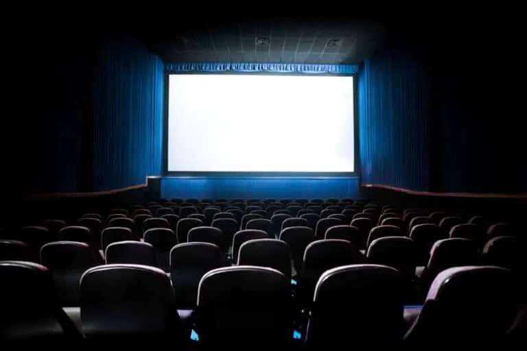Sala de cinema, tela de cinema