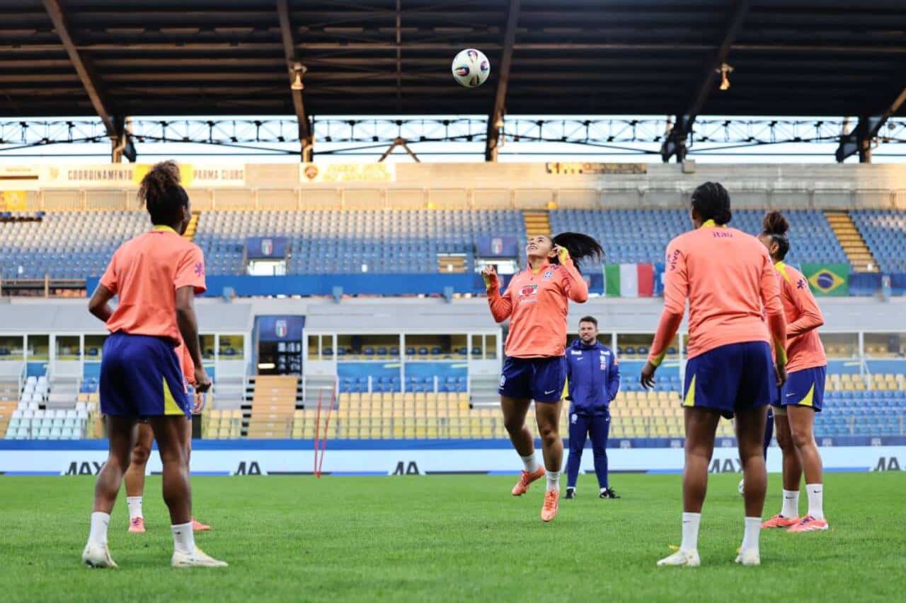 Brasil x Itália feminino: onde assistir ao vivo e prováveis escalações do amistoso no Estádio Ennio Tardini