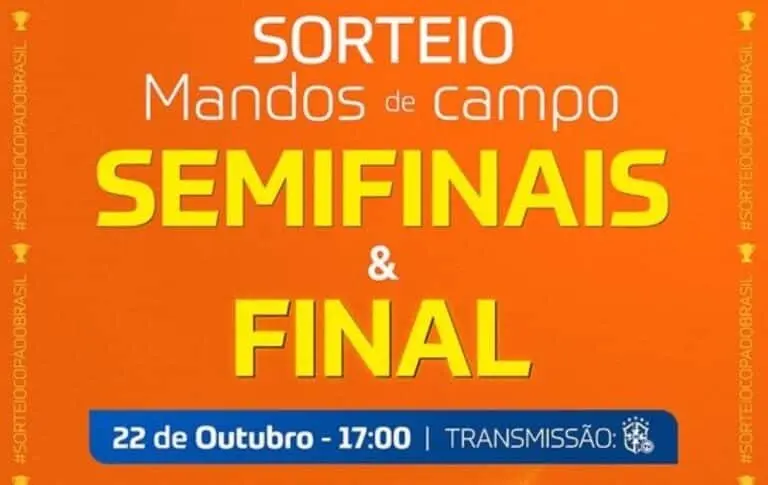 Sorteio semifinais CBF Copa do Brasil
