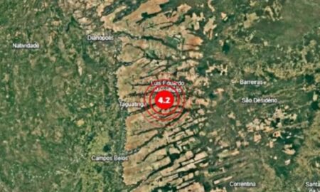 Tremor de terra entre Tocantins e Bahia