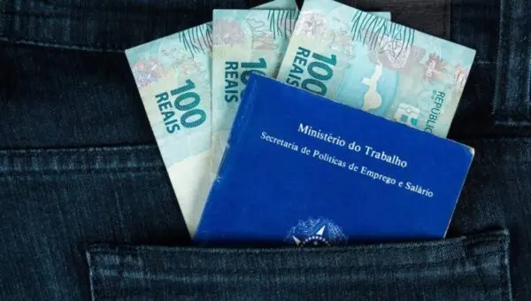 carteira de trabalho, nota de 100