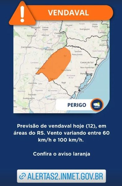 Inmet issues severe weather alert for 12 Brazilian states and federal district through February 2, 2025
