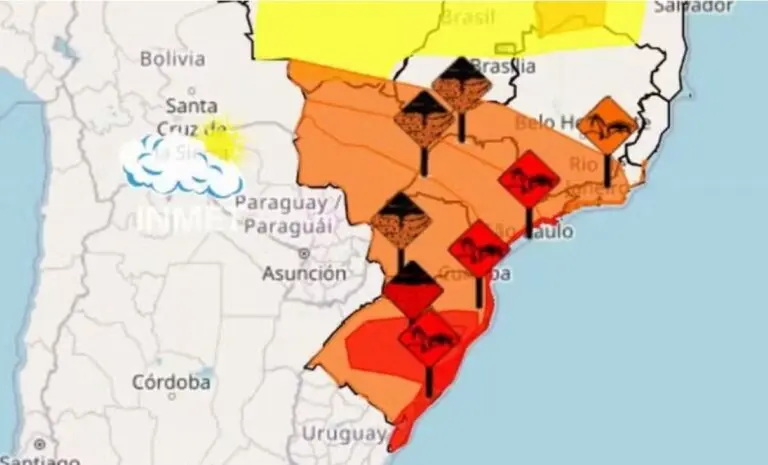Alerta de chuvas pelo país
