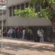 Alunos e professores da Escola Municipal Paulo Mendes Campos