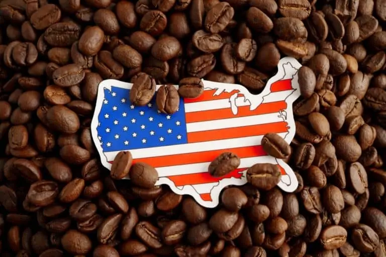Café, bandeira EUA