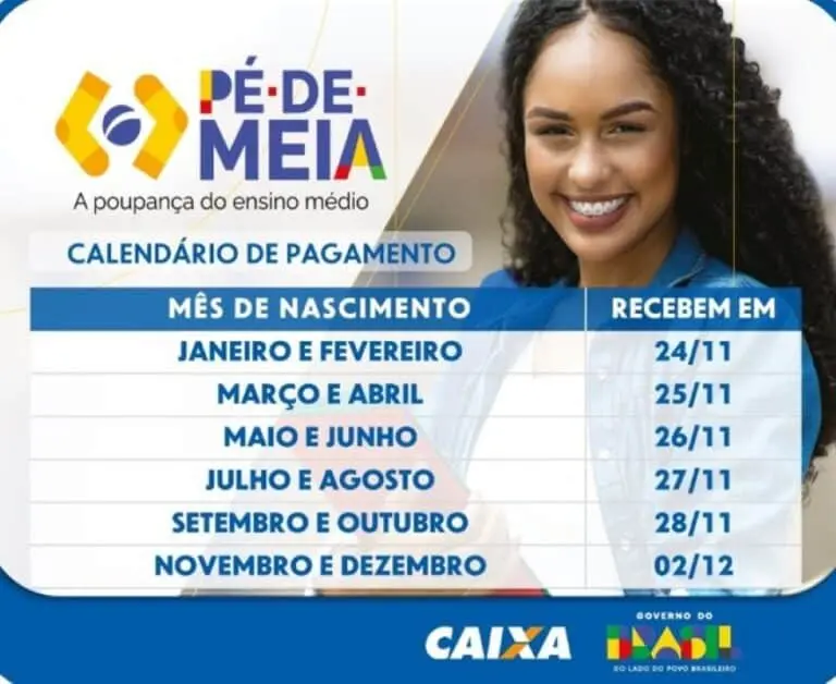 Calendário pé de meia