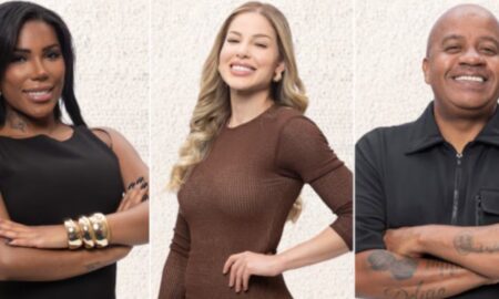 Carol, Saory e Toninho disputam prova do Fazedeiro