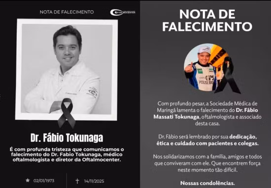 Clinica e Sociedade de Medicina de Maringá lamentaram a morte do médico