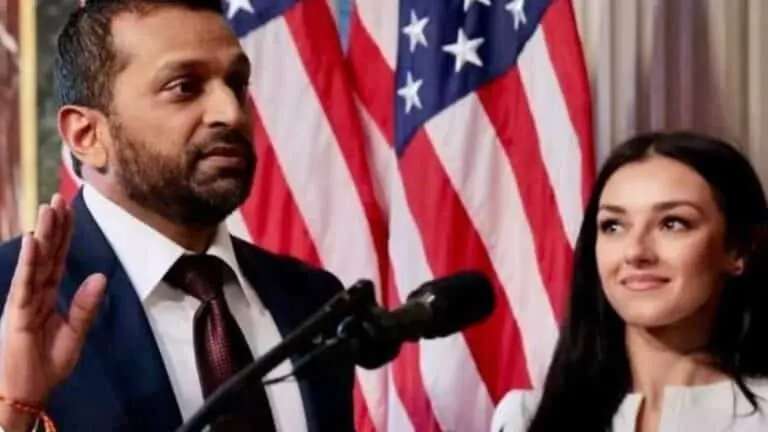 Diretor do FBI, Kash Patel, e a namorada, a cantora de country e ativista conservadora Alexis Wilkins