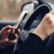 Dirigindo, telefone, Celular ao volante