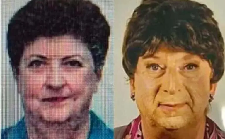 Graziella Dall'Oglio e seu filho disfarçado