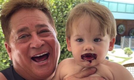 Leonardo e seu neto José Leonardo