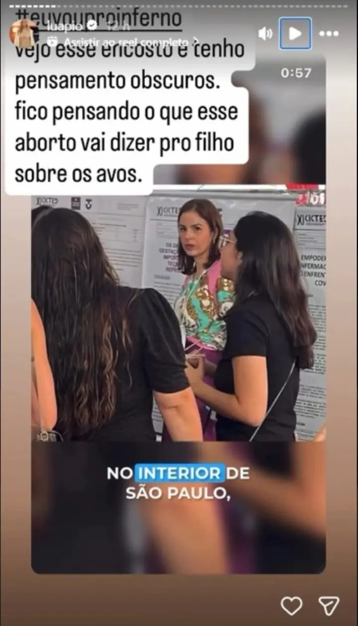 Luana Piovani crítica Suzane von Richthofen