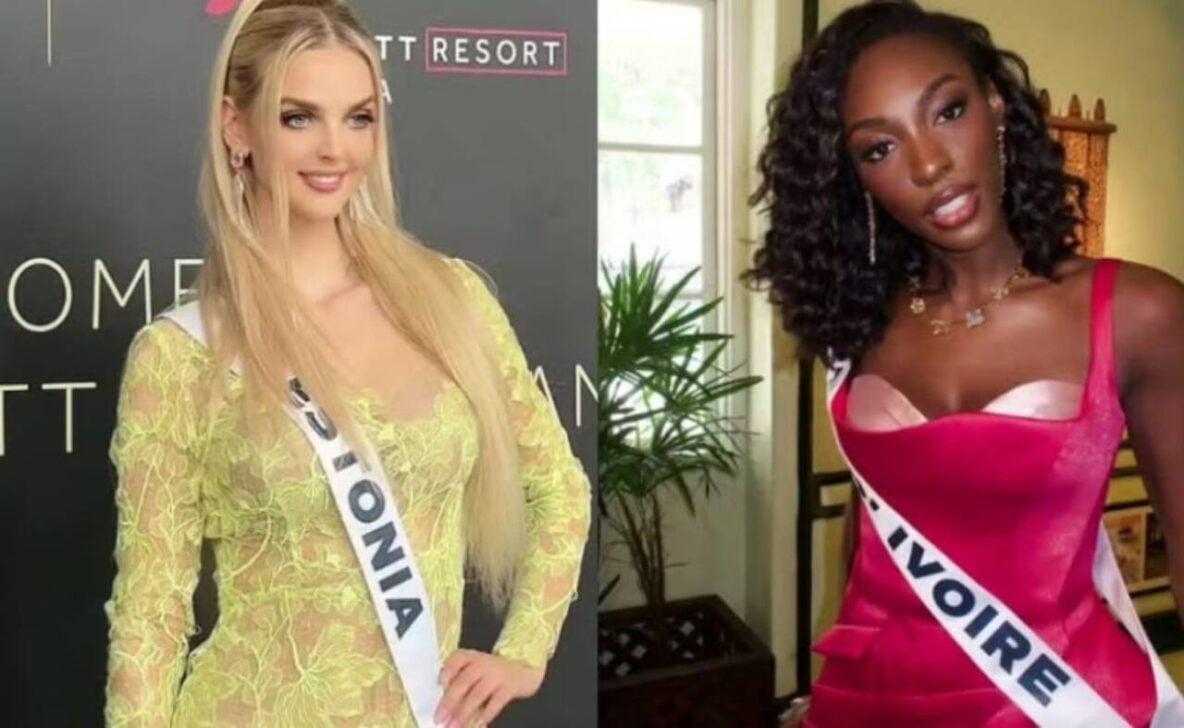 Miss Estônia e Miss Costa do Marfim
